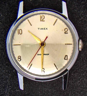 Timex (Made in GB) Herren Handaufzug Uhr (Vintage) -- läuft/stoppt, funktioniert nicht
