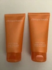 2x Clinique HAPPY Perfume Body Cream Moisturizer Lotion 75ml / 2.5 oz