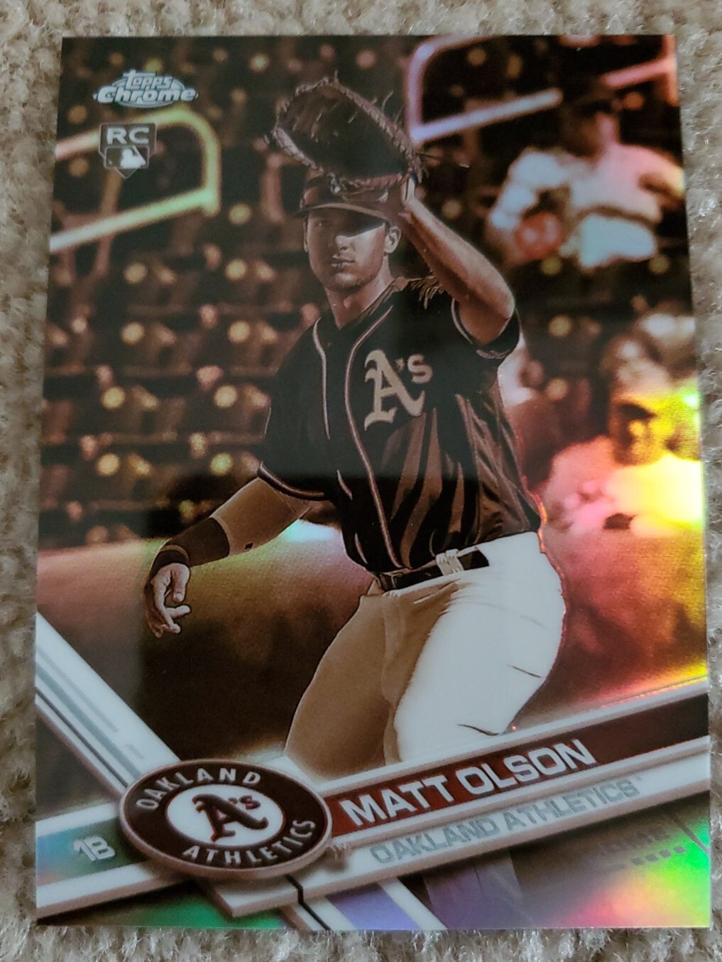 2017 Topps Chrome - Sepia Refractor #98 Matt Olson (RC)