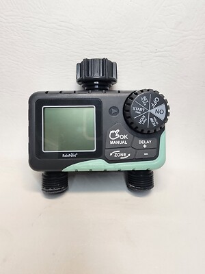 RAINPOINT Sprinkler Timer 2 Outlet Water Timer for Garden Hose Programmable