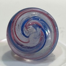 Multi-Level Tight Twisted Tornado White Latticinio Marble 15mm 9/16  