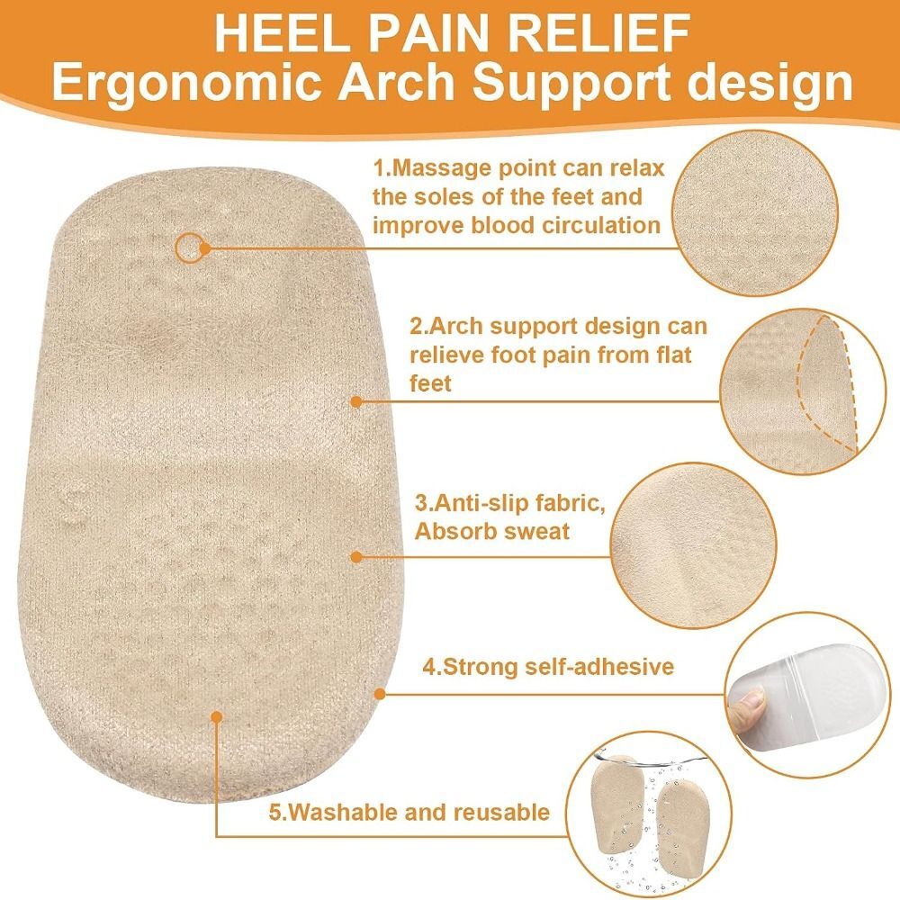 for Achilles Tendinitis Inserts Heel Pads Cushions Selfadhesive Heel Lifts eBay