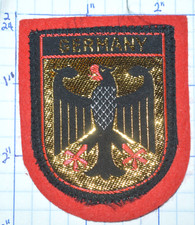 GERMANY DEUTSCHLAND EAGLE COAT OF ARMS SPARKLE GOLD WOVEN VINTAGE SOUVENIR PATCH