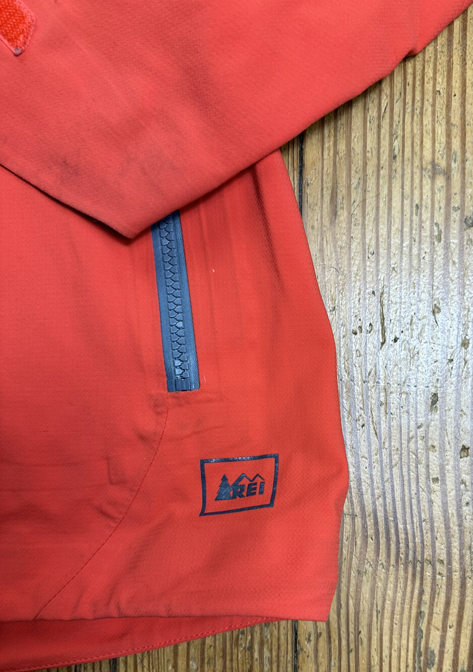 REI E1 Elements Burnt Orange Softshell Zip Outdoo… - image 2