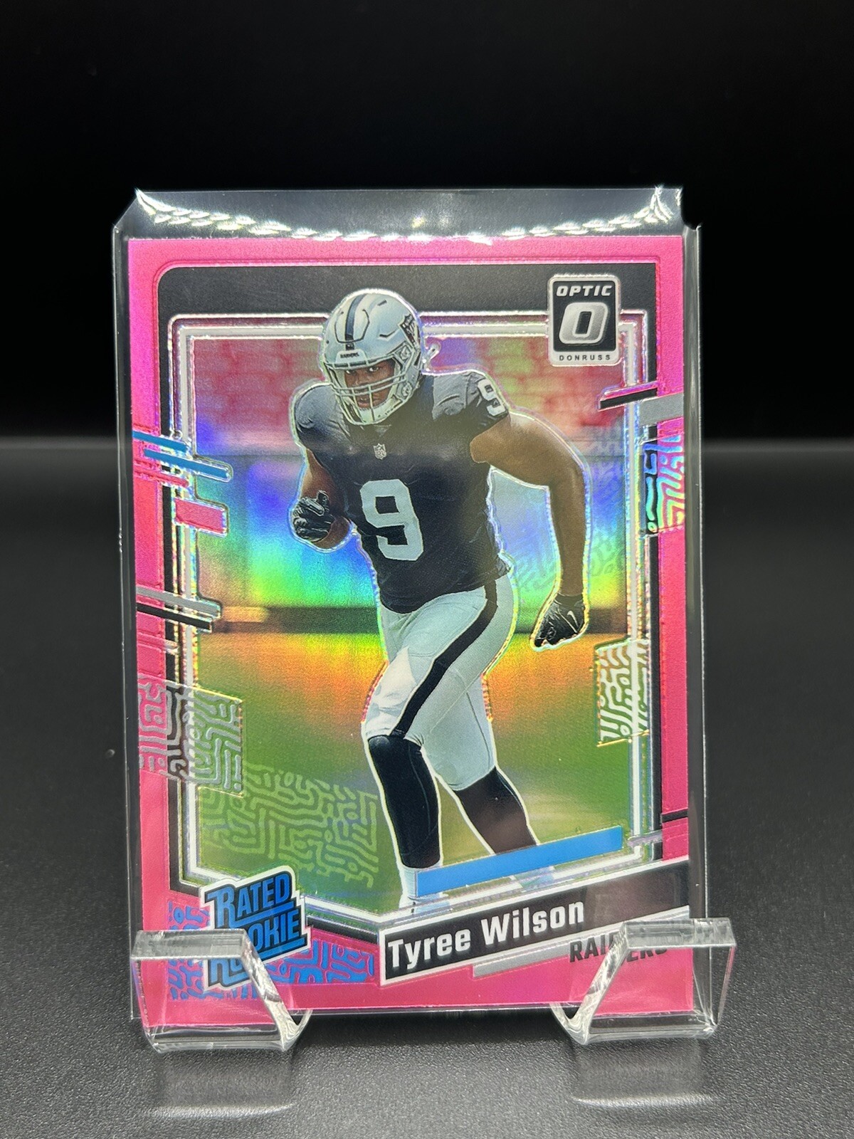 Tyree Wilson 2023 Optic Rated Rookie Pink Prizm Las Vegas Raiders #262