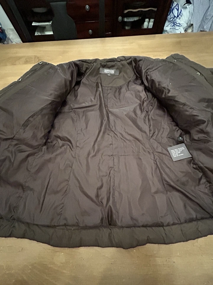 Kenneth Cole реакции коричневый утка вниз выстеганный пуховик Куртка Пальто женщин размер M - Изображение 2 из 4