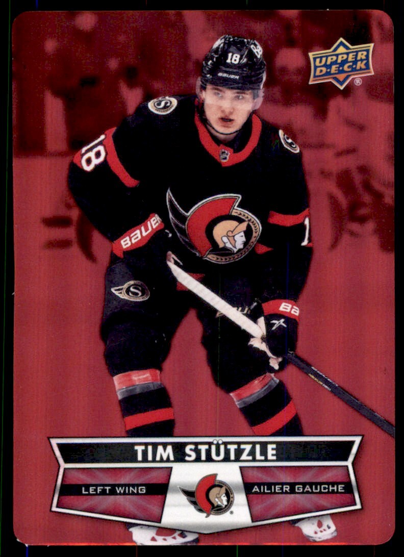 2021-22 Upper Deck Tim Hortons Red Die Cut Tim Stutzle #DC-7