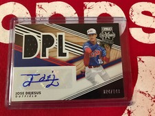 JOSE DEJESUS 2020 PANINI ELITE EXTRA  DPL RPA JERSEY PATCH AUTO RC #24/149