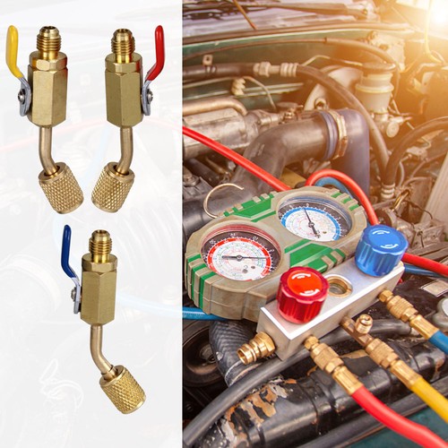 3 Pcs Refrigeration Connector Air Conditioning Ball Valve Angled - 第 10/12 張圖片