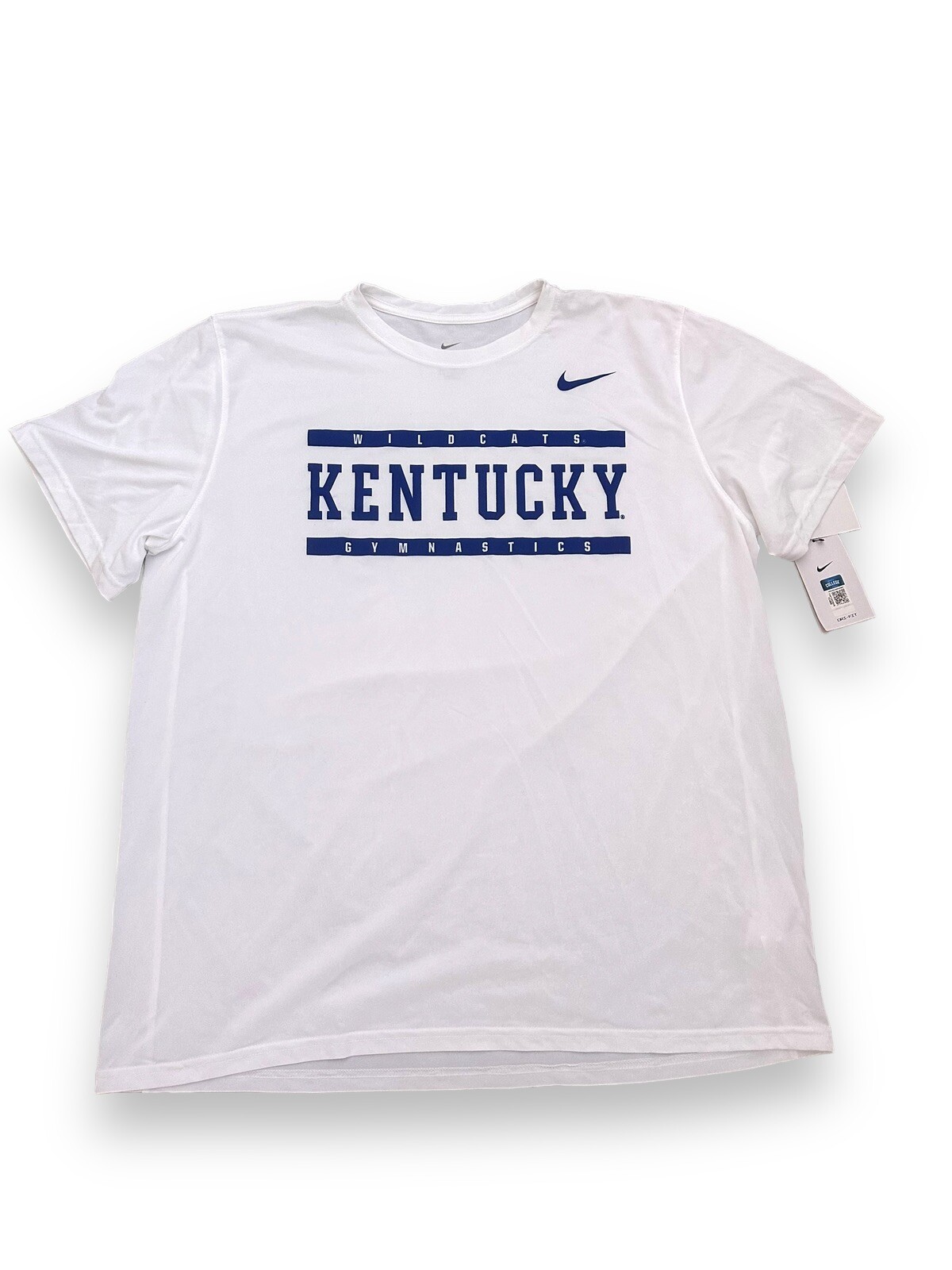 Мужская гимнастическая футболка NWT Nike Kentucky Wildcats с коротким рукавом белая 2XL