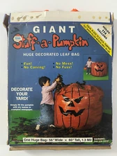 Vintage 1989 Sun Hill Stuff-a-Pumpkin Giant Halloween Leaf Bag