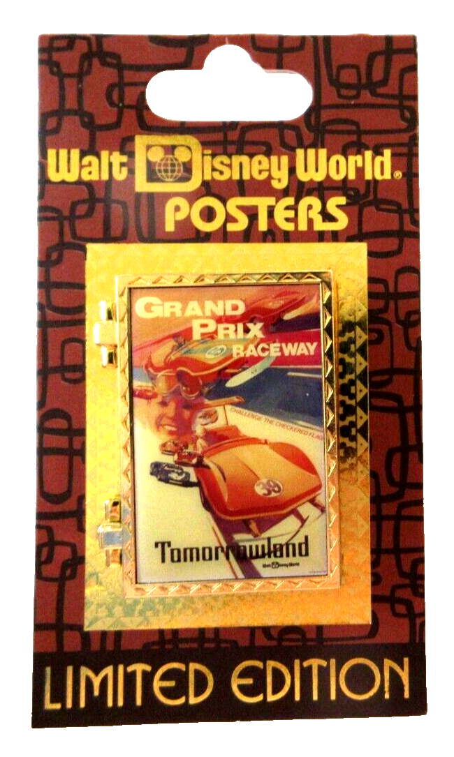 WDW POSTERS GRAND PRIX RACEWAY ATTRACTIONS TOMORROWLAND 2012 PIN
