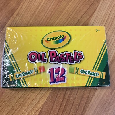 Crayola Öl Pastelle 12er Pack Brandneu Versiegelt Buntstifte Kunsthandwerk Aktivitäten