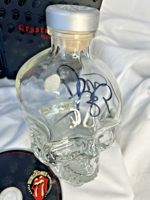 Rolling Stones Crystal head Vodka 50th Anniversary Signed By Dan