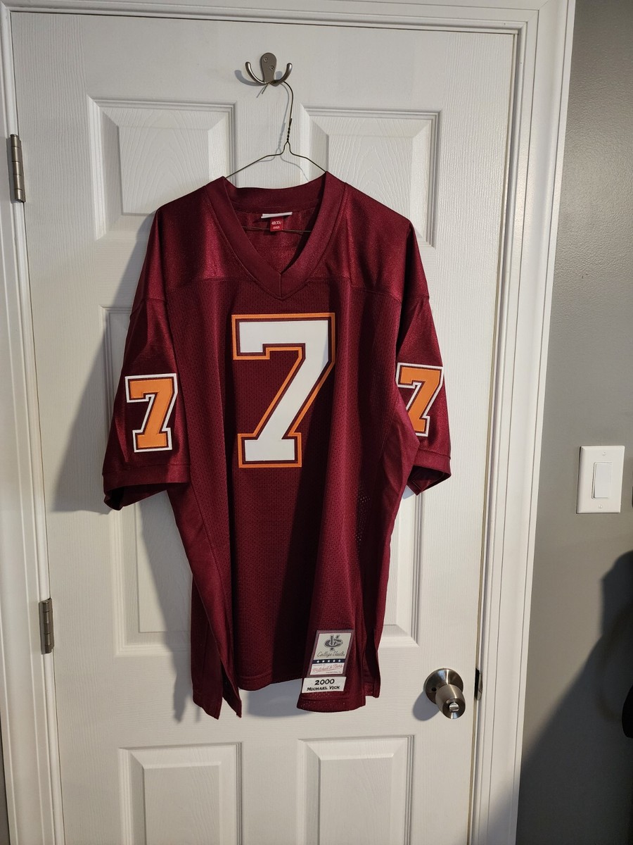 Authentic Mitchell & Ness 2000 Virginia Tech Hokies Michael Vick