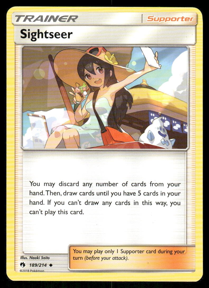 Sightseer 189/214 Lost Thunder Pokemon TCG trading card