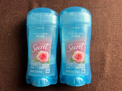 Secret Clear Gel Antiperspirant Deodorant Rose 3.4 oz 2 Pack - 第 1/1 張圖片