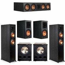 Klipsch 5.2 Ebony System - 2 Rp-6000f, 1 Rp-504c, 2 Rp-600m, 2 Pl-300