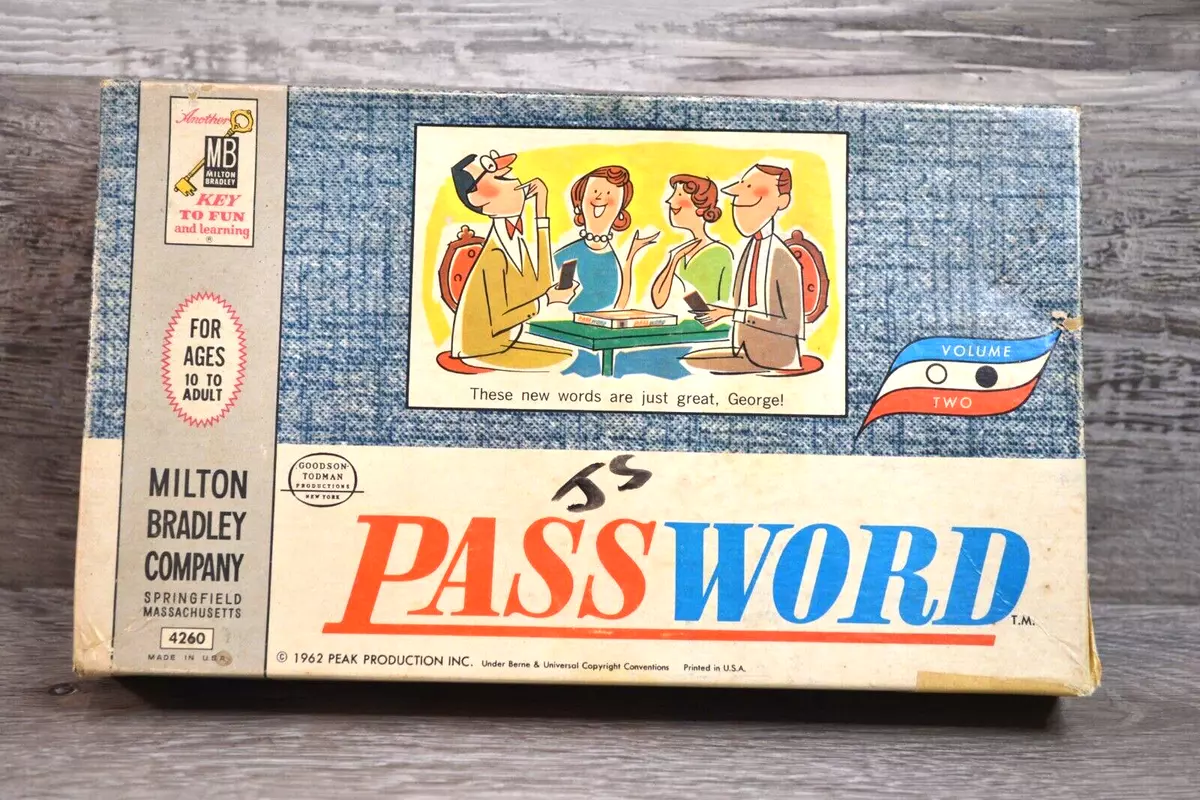 Vintage 1962 Password Game