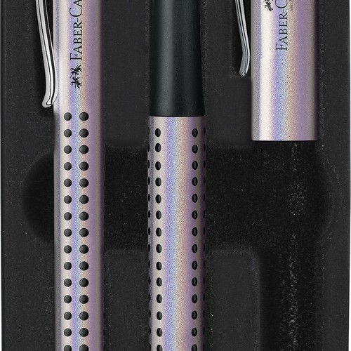 EF Extra Fijne Punt Faber-Castell 140976 - Vulpen Grip Pearl Edition, Veer EF, Mint, 1 Stuk Geschikt Linkshandigen