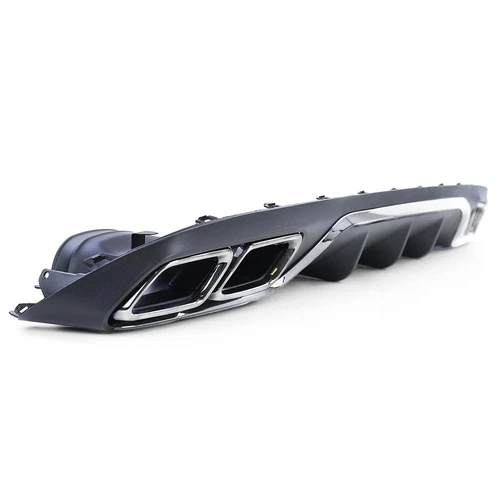 Diffusore posteriore + terminali cromati per Mercedes Classe E W213 senza AMG - Foto 2 di 4