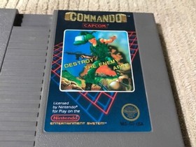 COMMANDO BY CAPCOM FOR NINTENDO NES WITH BOX GOOD CONDITION Ships Free!!