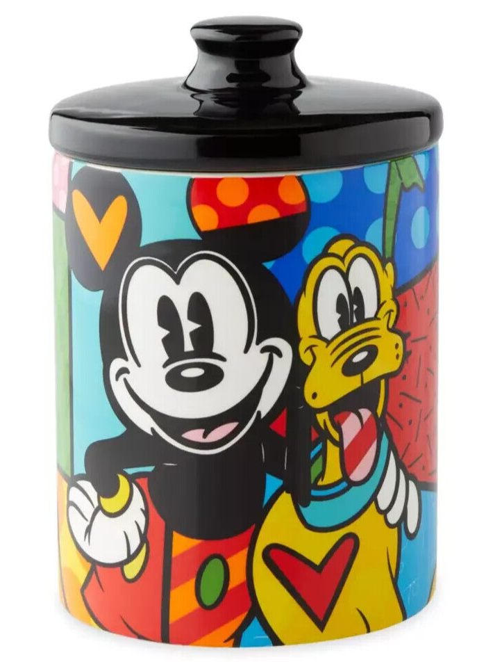 Mickey Mouse and Pluto Canister, Cookie Jar, Dog Treats by Britto