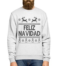 Feliz Navidad Christmas Jumper Sweatshirt Men Women Kids Ugly Day Funny  L167