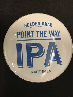Golden Road IPA Medallion Badge 3'' Beer Tap Faucet Tower Advertisement New