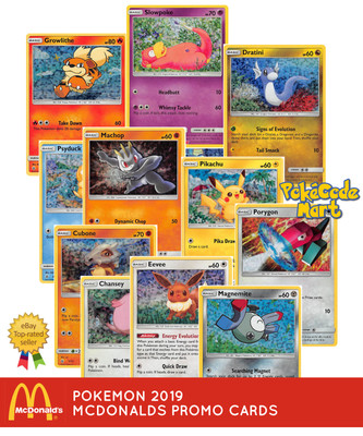 happy meal pokemon cards