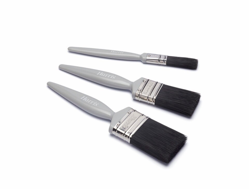 Harris Essentials Gloss Paint Brush Set - Pack 3