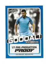 2024 Leaf Sports Heroes Soccer SERGIO AGUERO #1/1 Pre Production Proof #1/1