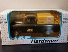 1955 CHEVROLET CAMEO PICKUP TRUCK BANK ACE HARDWARE ERTL 1:25 DIE-CAST METAL 