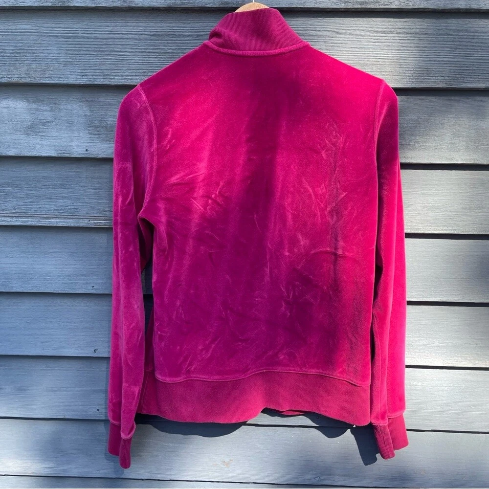 VETEMENTS Reebok purple zip up velour sweat jacket medium