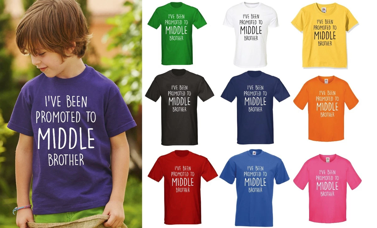 promoted to middle child shirt