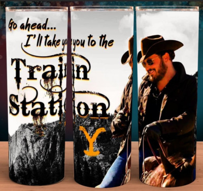Rip I'll Take You to the Train Station Cowboy Cup Mug Tumbler 20oz