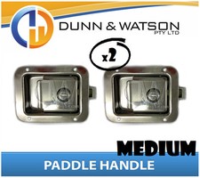 Medium Paddle Handle (Lock, Latch) x2 Camper Trailer, Caravan Toolbox, Motorhome