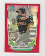 2014 Bowman Prospects Chrome Draft Red Refractor 2/5 Daniel Robertson #CTP-44