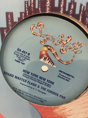 Grandmaster Flash and the Furious Five 12' Single with Original Record  Company