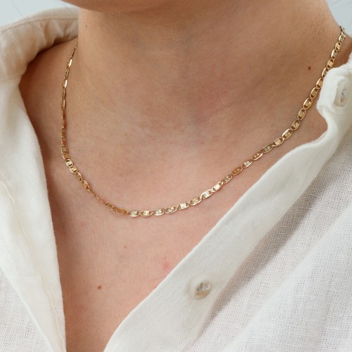 Catena Valentino 14k tricolore oro 15,5 pollici (PZ1004481) - Foto 4 di 8