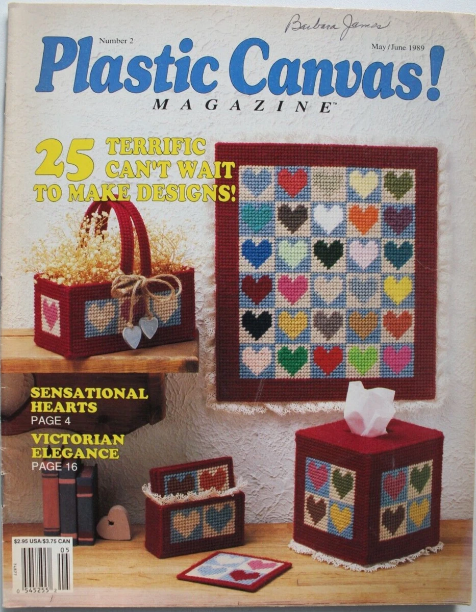 Plastic Canvas Crafts Needlework Magazine Pattern Book May June