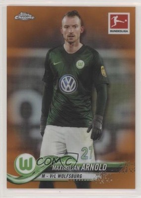 2018-19 Topps Chrome Bundesliga Orange Refractor 15/25 Maximilian Arnold #39 i4v