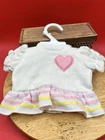 1984 Cabbage Patch Kid White Dress With Heart Applique