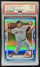 2020 Bowman Draft 1st Edition Nick Yorke Sky Blue #BD-29 Red Sox PSA 9