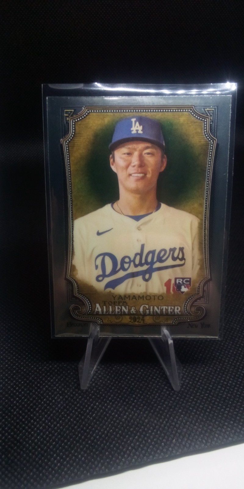 Yoshinobu Yamamoto 2024 Topps Allen & Ginter Chrome Rookie RC #201 Dodgers