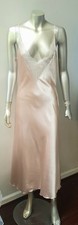 ETHEREAL COQUETTE FAIRY Y2K PLUNGING LACE TRIM NECKLINE DEEP V BACK SLIP DRESS M