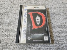 D (Sega Saturn, 1996) CIB Complete in Box w Registration Card Tested Excellent!