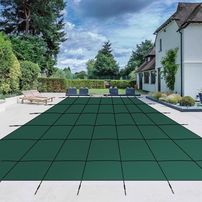 Garvee Pool Safety Cover For 16x32ft Inground Rectangle Cover Installation Tools