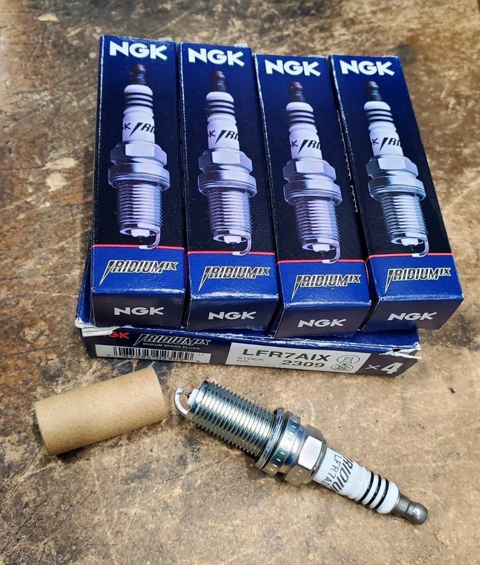 4 New NGK 2309 LFR7AIX Iridium Spark Plugs 06 07 Mitsubishi Lancer Evo Yamaha 