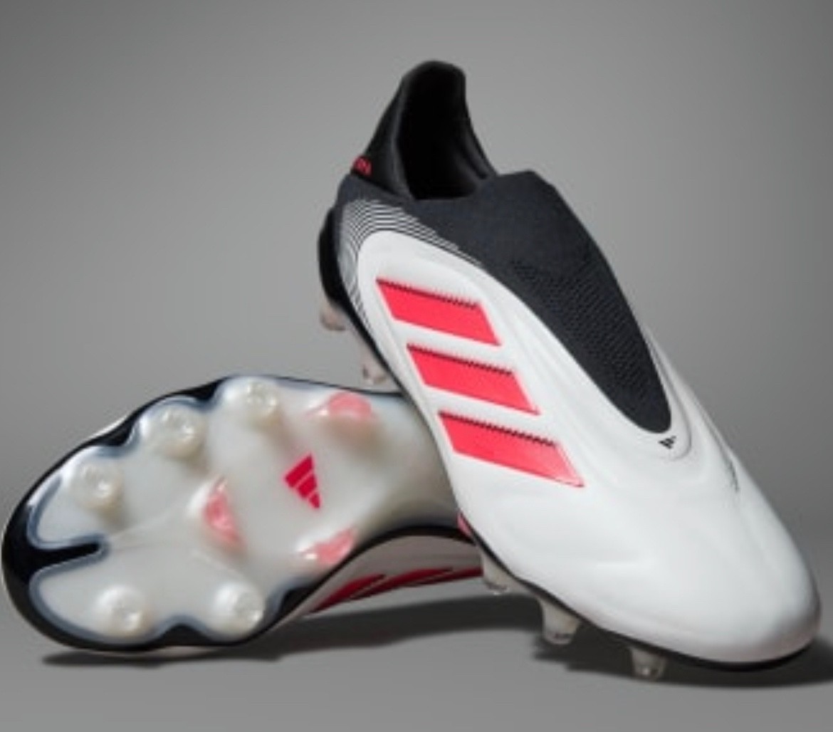 ⚽️ADIDAS COPA PURE 3 ELITE LACELESS FG CLEATS WHITE/RED 